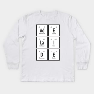 Adelaide City Table of Elements Kids Long Sleeve T-Shirt